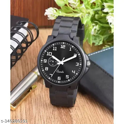 HRV Ca Black Dial Men Pu Watch