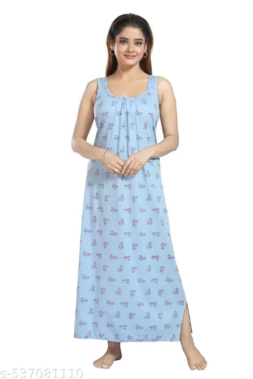 Cinco women cotton nighty nightdress nighty self design nighty