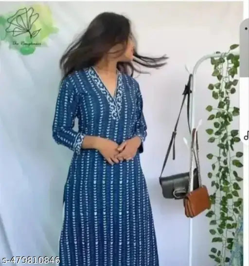 NEW INDIGO SINGLE KURTI/New indigo kurti/blue Single Kurti /Kurti under 300/Stylish Kurti/New Kurti/Kurti for Women/Kurti For Ladies| kurti set kurti set for women kurtI