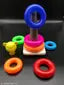 JVTS 7 ring toys teddy rings New Born Rock-a-stack Toddler Stack-7 color Ring Sets (Multicolor)