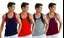 MEN'S 03 GYM VEST - 100% COTTON - 4 Pcs Pack