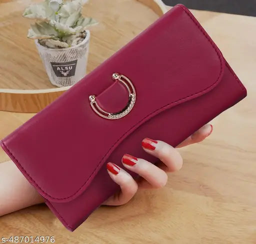 Stylish Luxury High Quality PU Leather Clutches & Wallets Women and Girls
