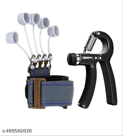 BOLDDISH Combo Old Finger Strengthener with Adjustable Hand Grip| Adjustable Resistance | Hand/Power Gripper for Home & Gym Workouts | Perfect for Finger & Forearm Hand Exercises for Men & Women