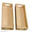Wooden serving tray (Set of 2, Natural)