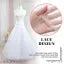 Skirts Women White 2 Layer Hoopskirt Cancan Underskirt Petticoat for Ball Gown and Bridal Lehenga