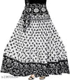 Women's Cotton Sanganeri Jaipuri Print Fashion Long Wrap Skirt
