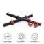 Heavy Duty Dumbbell Rods, 24mm Diameter, 2 Pieces, for Strength Training Home Workout (RED/BLACK)