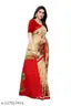 Women's Desinger Art Silk Printed Saree with Blouse Piece