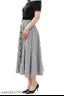 Midi Length Cotton Check Skirt