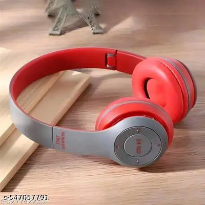P47 Wireless Bluetooth Headphones with Microphone,Volume Control, Stereo FM,Memory Card Support {Budget headphone, wireless headphones, bluetooth headphones,best bluetooth headphone}