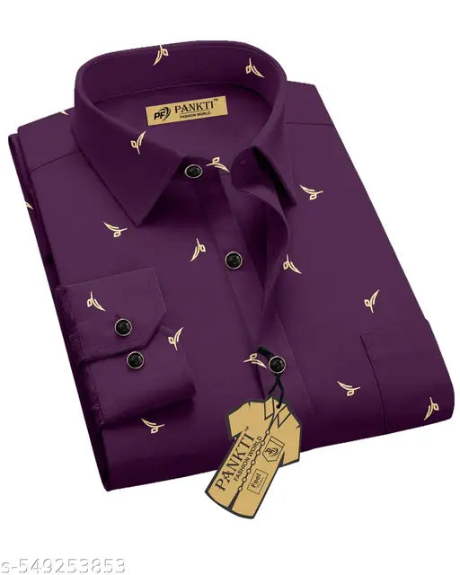 Men Slim Fit Printed Casual Shirt