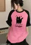 WOMEN OVERSIZE T-SHIRT BLACK-FIRST I NEED white