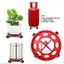 Gas Cylinder Stand - Easily Movable LPG Cylinder Trolley with Wheels (Red) | Gas Cylinder Stands | LPG Cylinder Trolley | Movable Gas Cylinder Stand | Gas Cylinder Trolley with Wheels | Red Gas Cylinder Stand