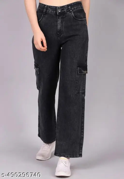 Girls Trendy Fashionable Stylish 6 Pocket Denim Jeans For Women
