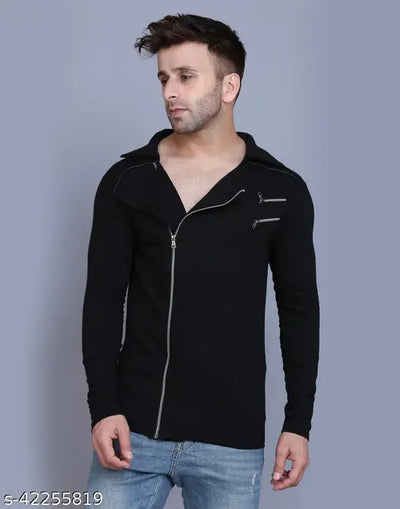Tees Collection Stylish Full Sleeve T Shirts For Men With Zipper Details