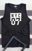 Active vest combo of grey and black | Men black and grey sando | Trending and viral printed gym vest