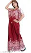 WOMEN SATIN MAROON KAFTAN NEW NIGHTY STYLISH KAFTAN SATIN KAFTAN SATIN NIGHTY KAFTAN MEHROON NIGHTY FLOWER PRINTED KAFTAN