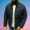 mens stylish full sleeves jacket with fur inside