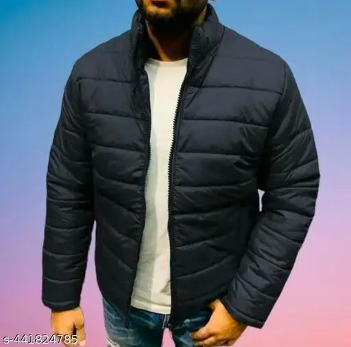 mens stylish full sleeves jacket with fur inside