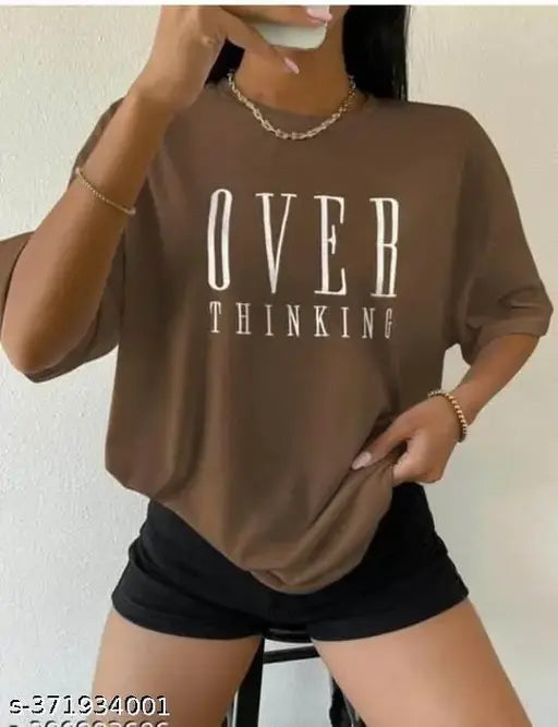 Stylish Printed Oversized Women's T-shirt