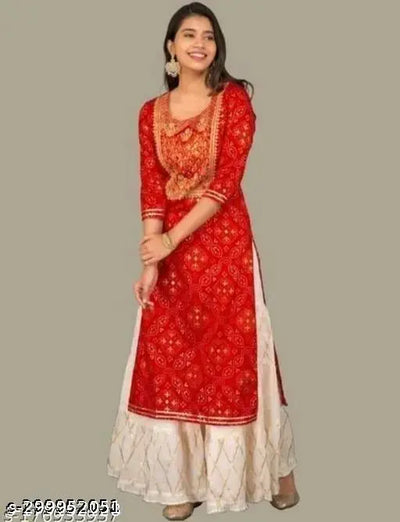 RED KURTA SHARARA /*6