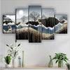 Set Of 5 Modern Art , 3d Scenery Wall Painting for Living Room Large Size with Frames for Wall Decor and Home Decoration, Hotel, Office ( 75 CM X 43 CM )