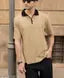 Half Sleeve Polo Neck Zipper T-shirt For men