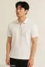 Street Flex White Zip POLO Tshirt for casual wear