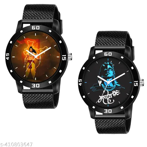 Pack of 2 New Jay Shree Ram Dial Watch