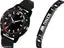 Analog Black Dial Black Strap Watch and Bracelet Combo for Boys And Men, HT-KNG (Pack of 2)