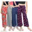 womens plazzo pants pyjama lower soft synthetic febric combo pack of-4 LENGTH-36 INCH