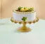 New Innovative Gold Metal Cake Stand Decorative Pedestal Display for Parties, Weddings & Dessert Tables