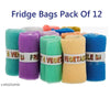 BANZIN Multi-purpose Vegetables and Fruits Mesh Fridge Storage Washable Bags, Grocery Bags Pack of 12 Grocery Bags