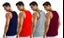 MEN'S 03 GYM VEST - 100% COTTON - 4 Pcs Pack