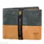 Fidaso Black & Brown/Tan Color Ecofriendly Vegan Leather Bi-Fold Men Wallet With RFID Protection