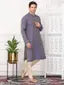 Sydney Heights Men Jacquard Kurta and Churidar Pjyami Set