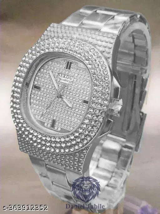 Silver Stainless Steel Men Analog Watch