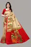 Women's Desinger Art Silk Printed Saree with Blouse Piece