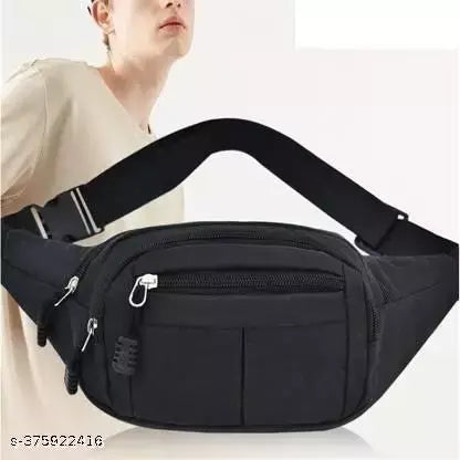 Men's Black Waist Bag || Men's Casual Waist Bag || Stylo Men's Waist Bags || Unisex Waist Bag