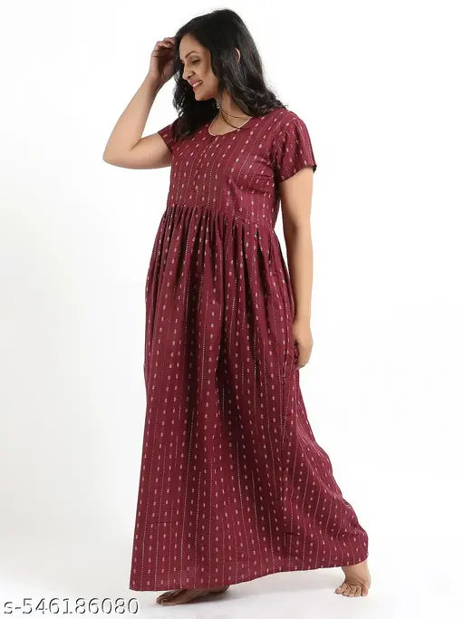 Women nighty, Printed nighty