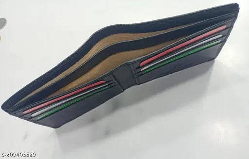 NDM GENUINE LEATHER MEN WALLET COLOUR BLACK BROWN TAN