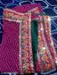 NEW SUPERHIT TRENDING EMBROIDERED COTTON THREAD & SEQUINS WORK DESIGNER SAREE
