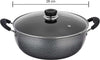 Non Stick Kadhai Glass lid stick pot and pan set, nonstick cookware set Kadhai Cookware Set