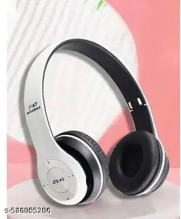 P47 Wireless Gaming Headphone Bluetooth Headset Foldable Headband Handsfree with Calling Function/Aux Line TF Card MP3 Player Headphone