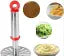raheja global The Best Kitchen Essentials Tools Set of 5, Potato Masher,Egg Beater,Tea Strainer,Puri Strainer and Tong/pakkad in Stainless Steel Body