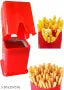 Potato Chipser French Fries Chips Maker Machine Snacks Finger, Potato Finger Chips Cutter - Red Colour