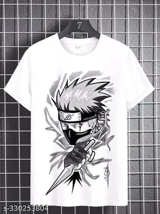 Kakashi Anime Lover Round Neck T Shirt for Kids Boys and Girls