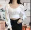 Modern Classic Puff Style Full Sleeve Crop Top