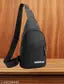 N.V.G STORE Crossbody Shoulder Backpack/Chest Sling Bag/One SALAIZAR BRAND/One Side/Earphone -hole With Anti-theft OEM Logo Sling Bag For Travel/ Office /Business/Messenger Purpose (Z BLACK )