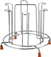 Stainless Steel Glass Stand/Tumbler Holder/Glass Holder For Kitchen Utensil Kitchen Rack (Steel)